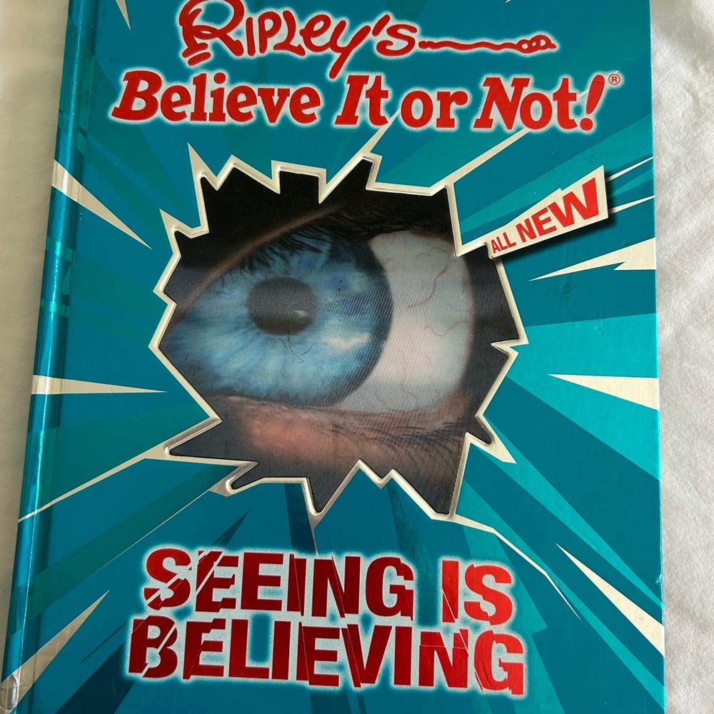Ripley's Believe It or Not! Seeing is Believing Hardback Book! Heavy!